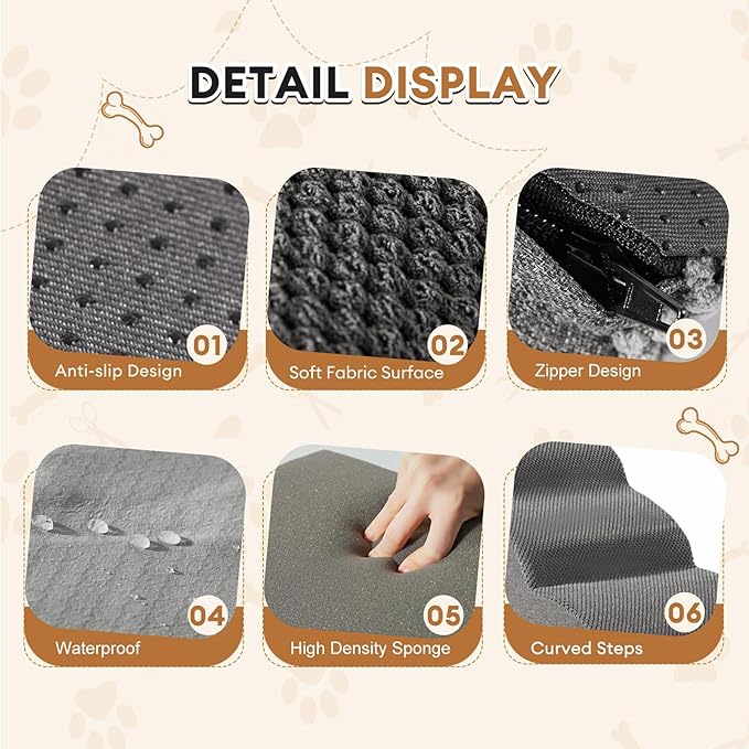 PawEase™ Orthopedic Dog Ramp Stairs